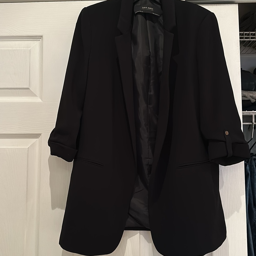 Black Zara Basic Blazer Size Medium
